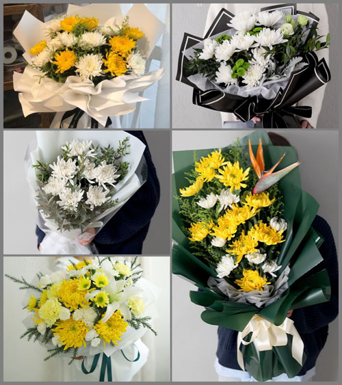 湖北随州市随县殷店镇钓鱼台村白事花束代送